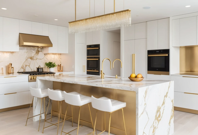 White And Gold Quartz Countertops – Ultimate Guide For A Stunning Home